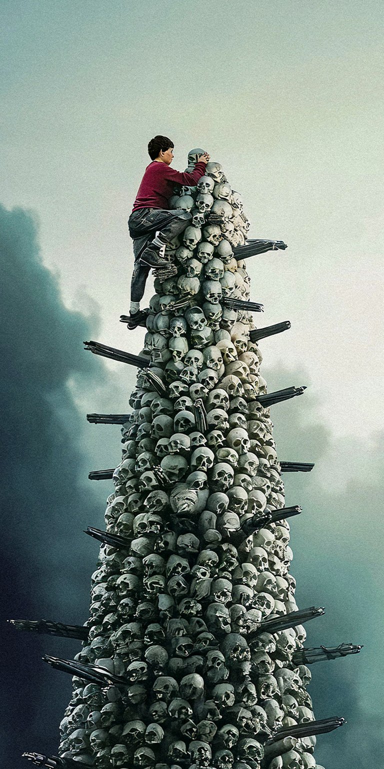 28 Years Later tower skull wallpaper iPhone 4K