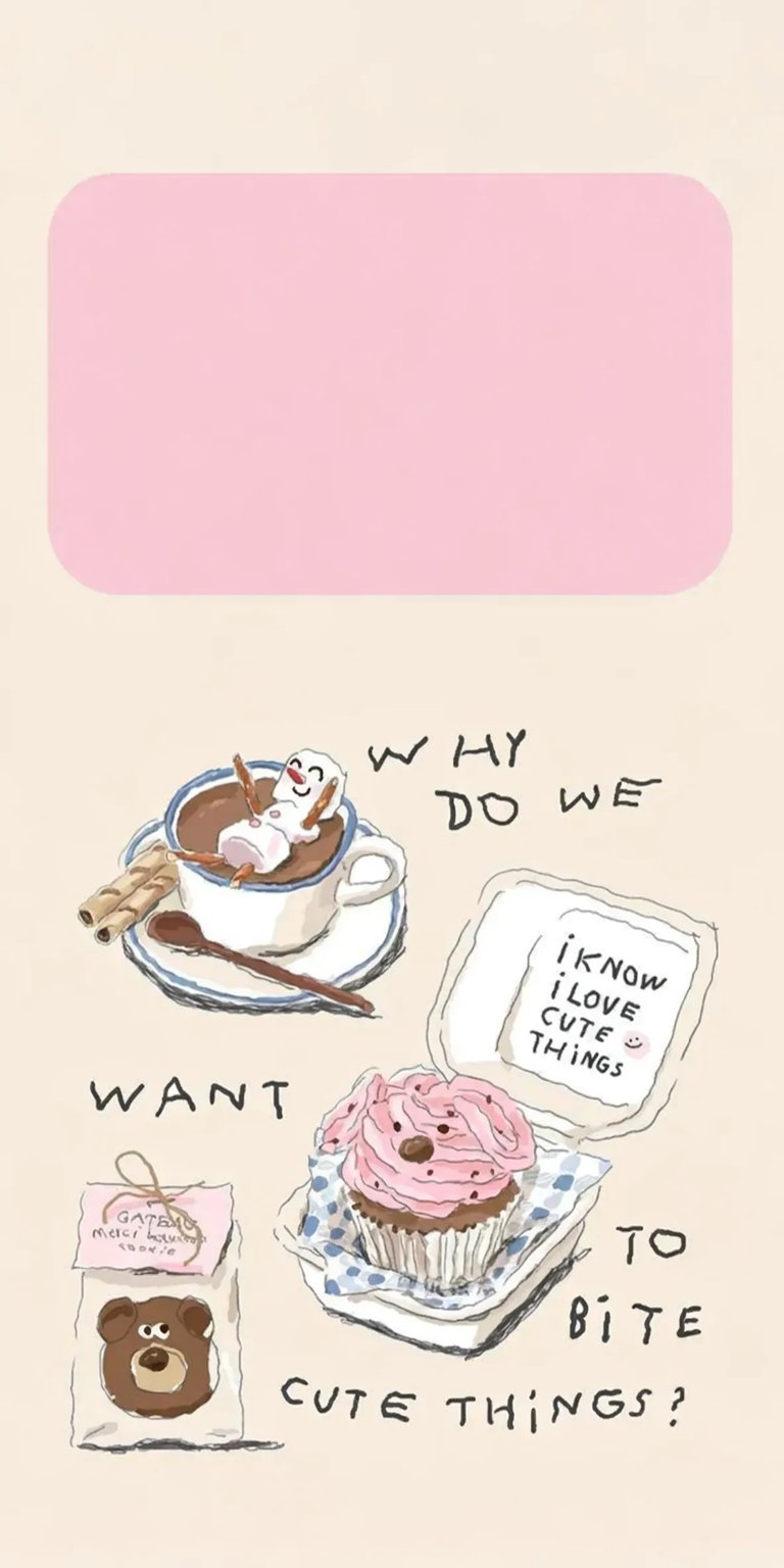 Cupcake and coffee art iPhone wallpaper HD