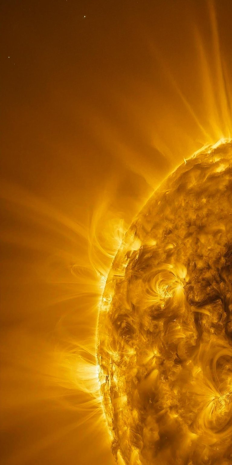 Sun in space iPhone wallpaper 4K