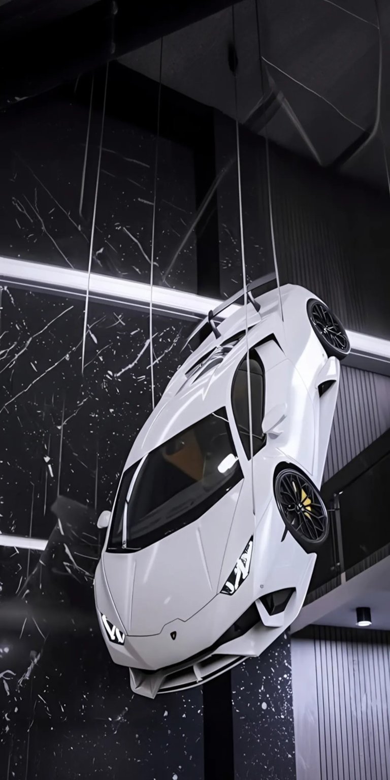 Lamborghini Aventador hanging for phone wallpaper HD