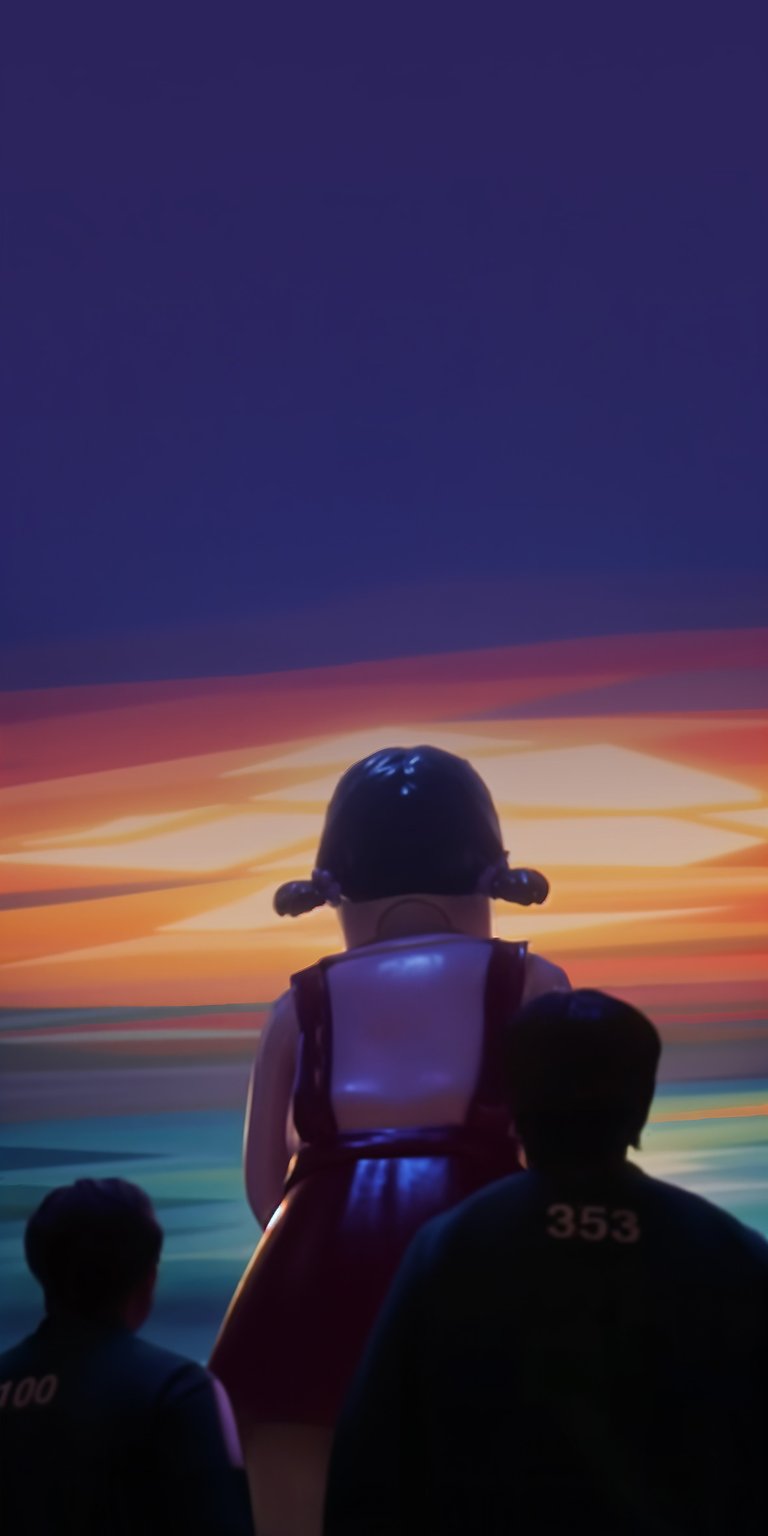 Green light red light game wallpaper for iPhone