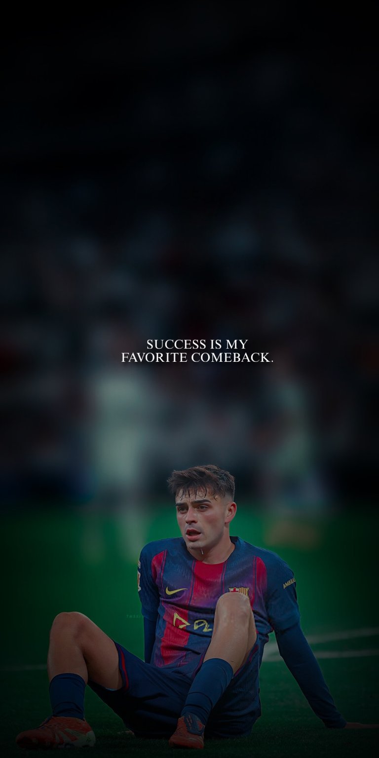 The person in the image is professional soccer player Pedri (Pedro González López), a midfielder for FC Barcelona and the Spain national team in full 4K detail