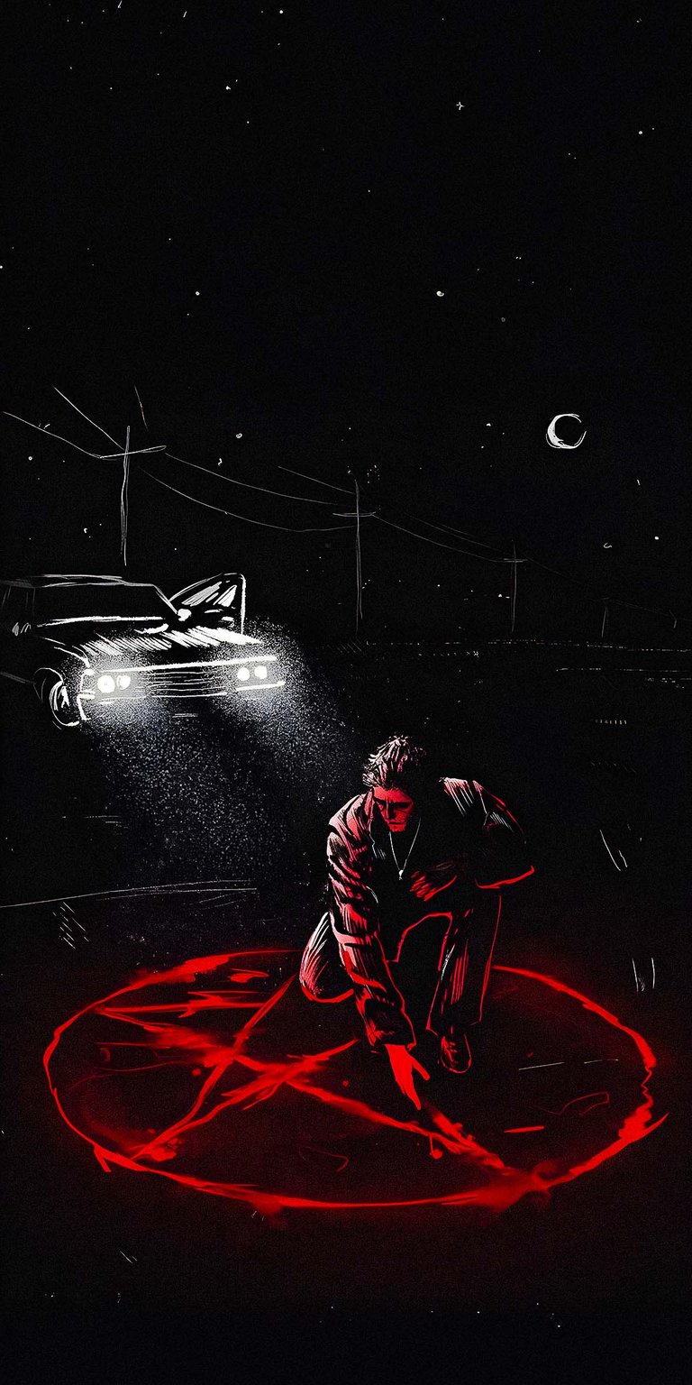 Supernatural art wallpaper for iPhone