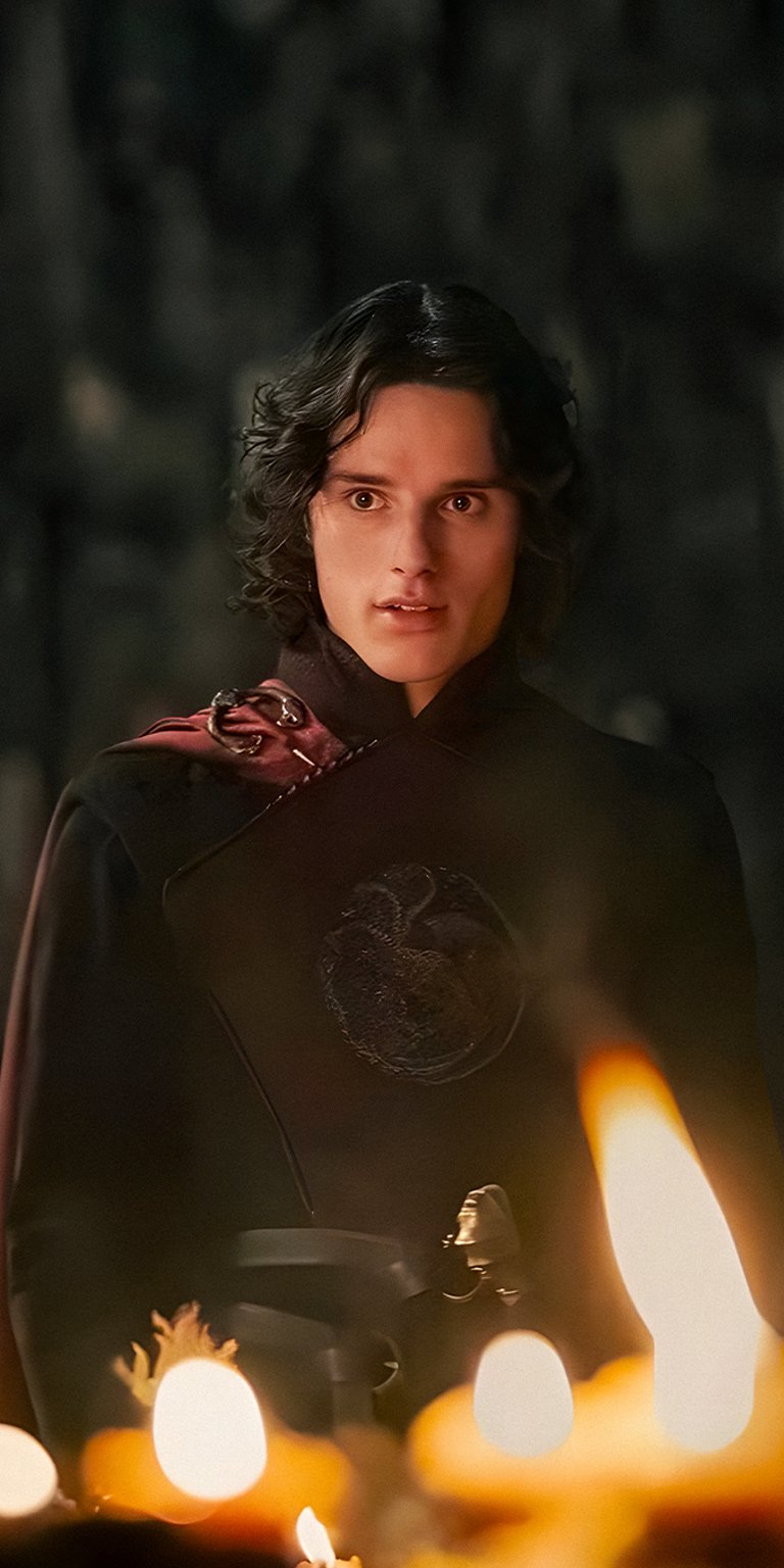 Jacaerys Velaryon black with candles wallpapers