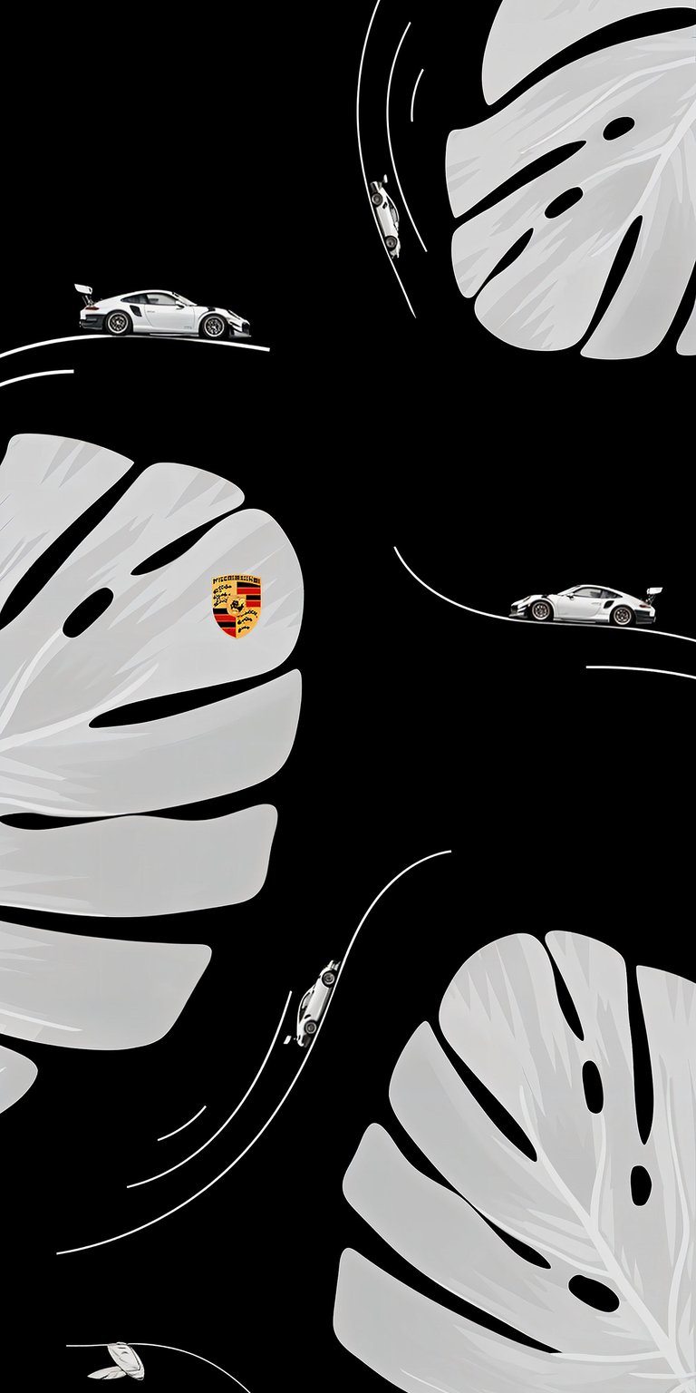 Porsche 911 art wallpaper iPhone