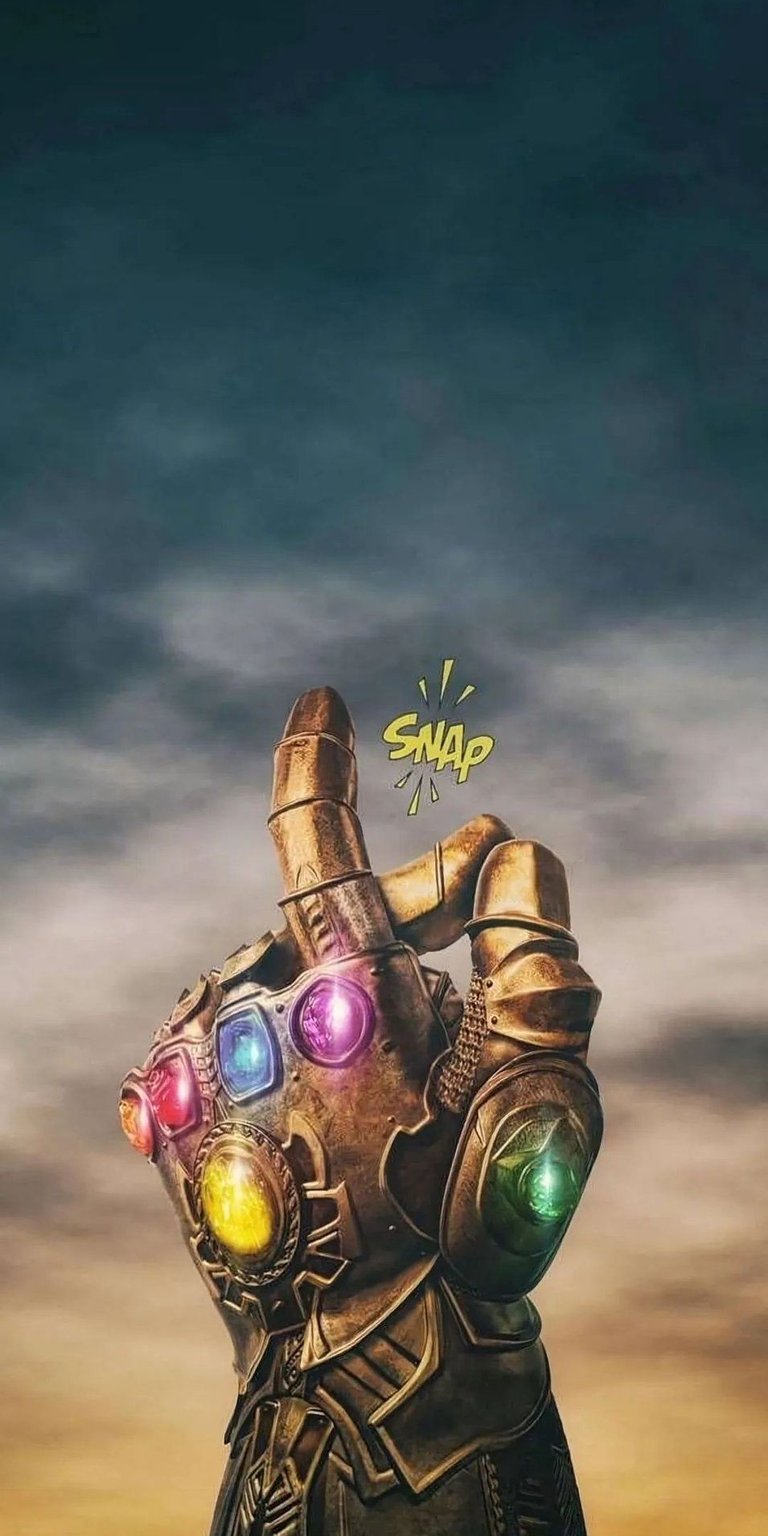 Infinity Stone snapping fingers wallpaper