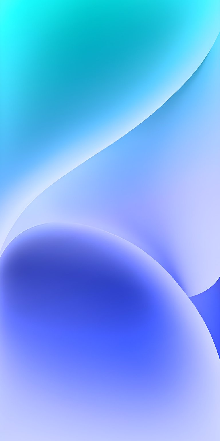 This blue fluid waves 4K wallpaper features a smooth gradient and soft curves designed for your iPhone. Enhance your mobile screen with this minimalist wallpaper boasting high-resolution textures.