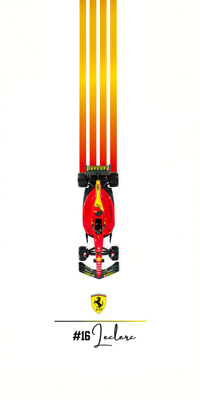 Scuderia Ferrari Leclerc wallpaper iPhone 4K