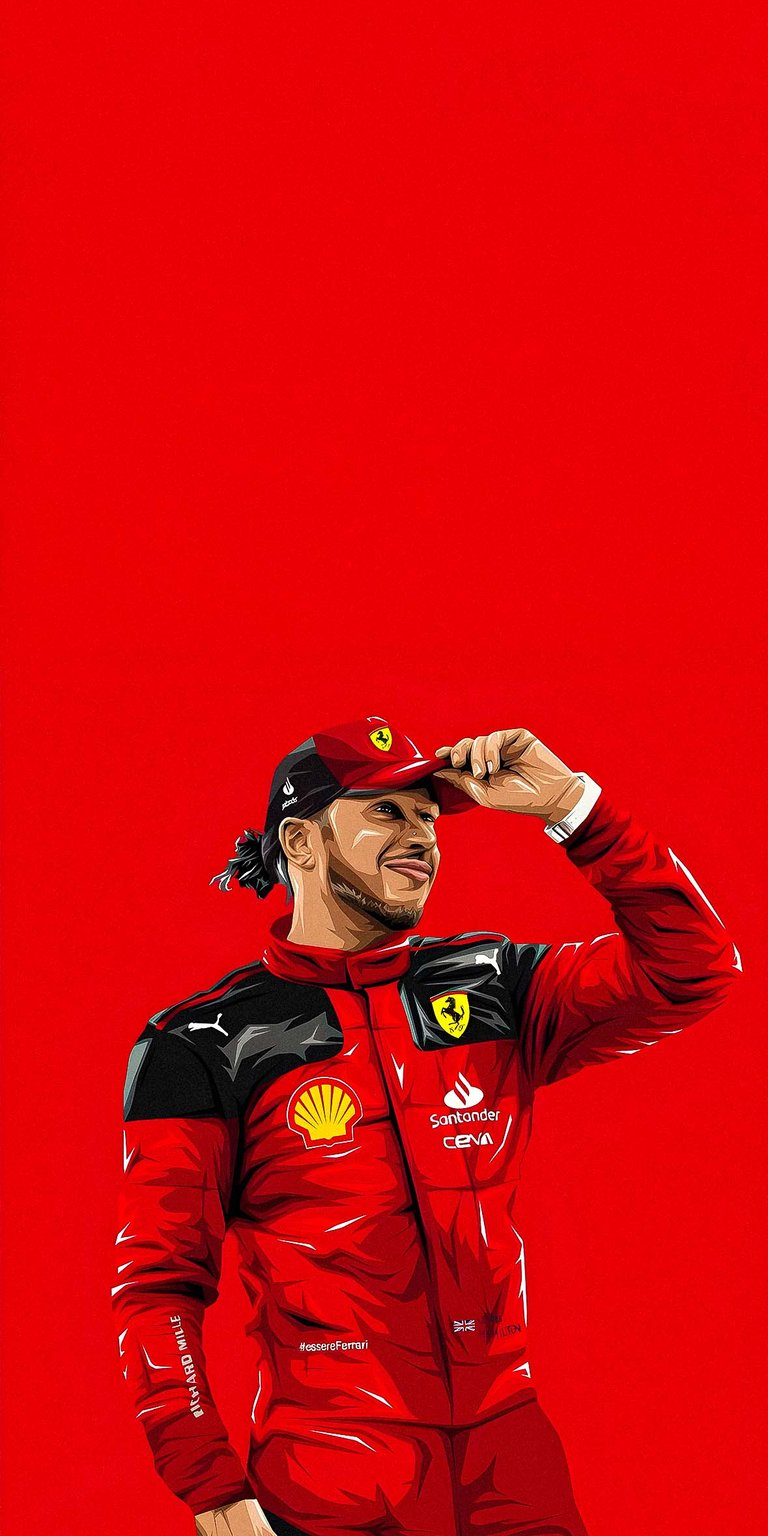 Hamilton Ferrari iPhone wallpaper
