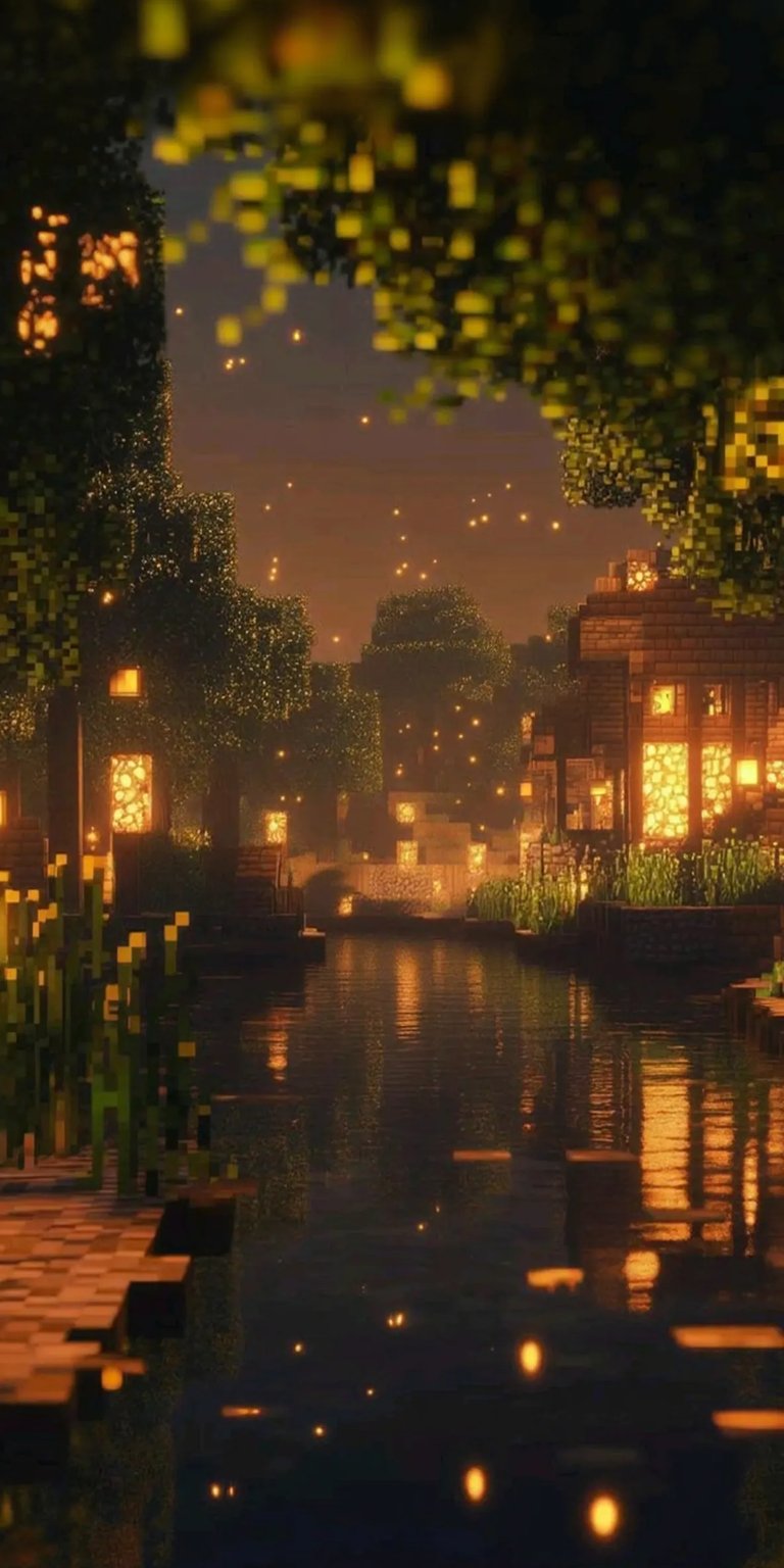 Minecraft nature iPhone wallpaper 4K