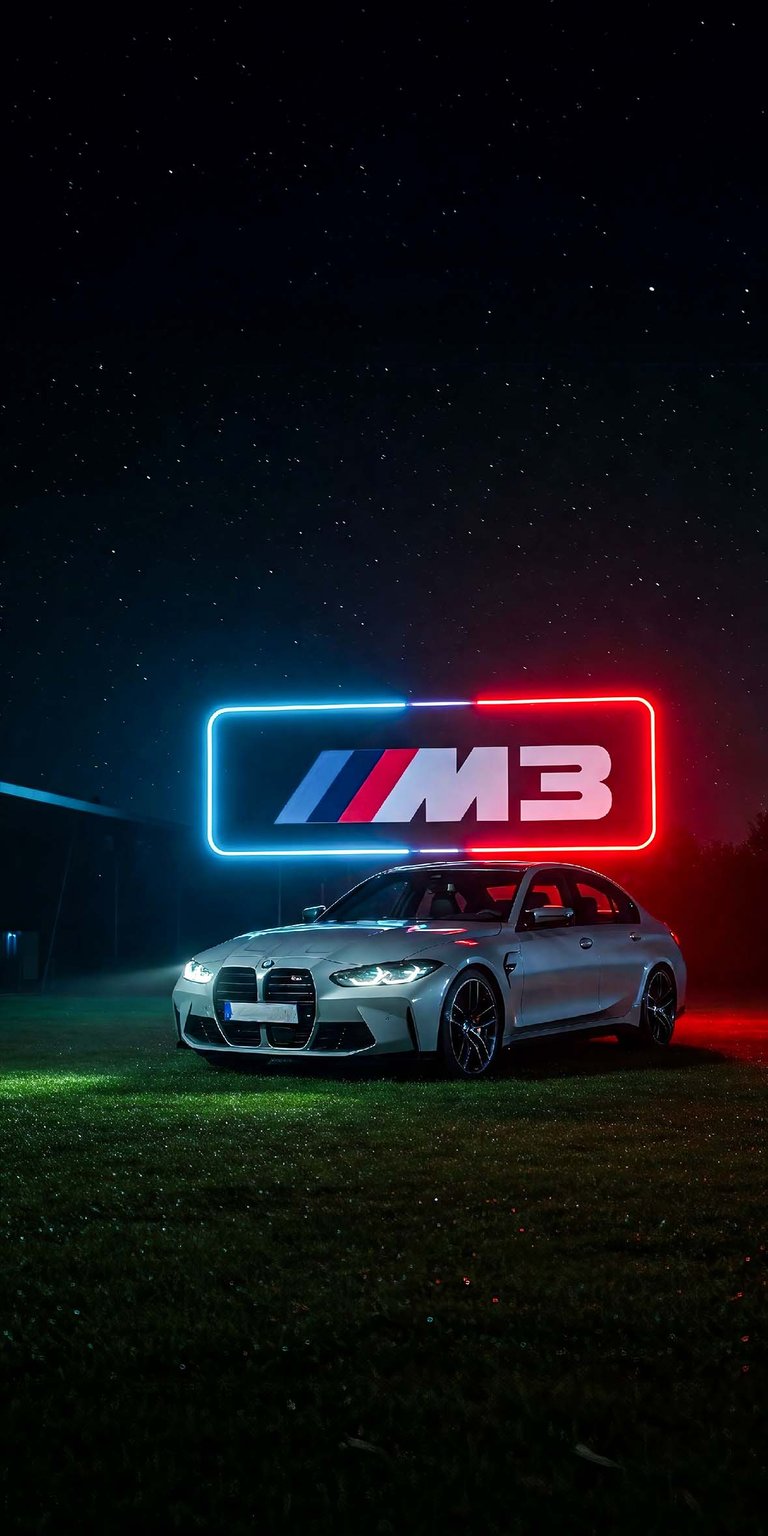 M3 neon iPhone wallpaper HD