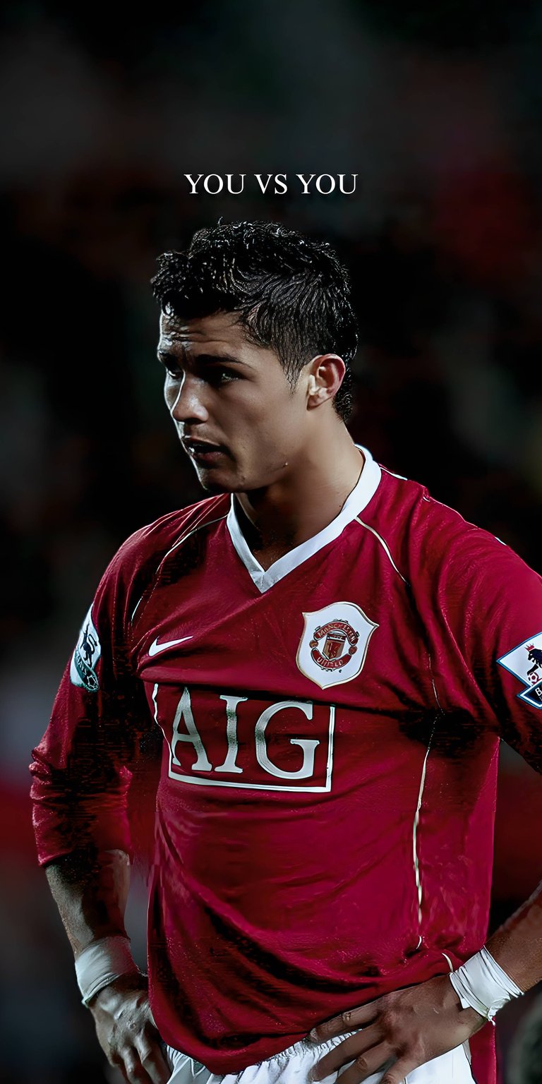 Cristiano Ronaldo in the field wallpaper for mobile 4k