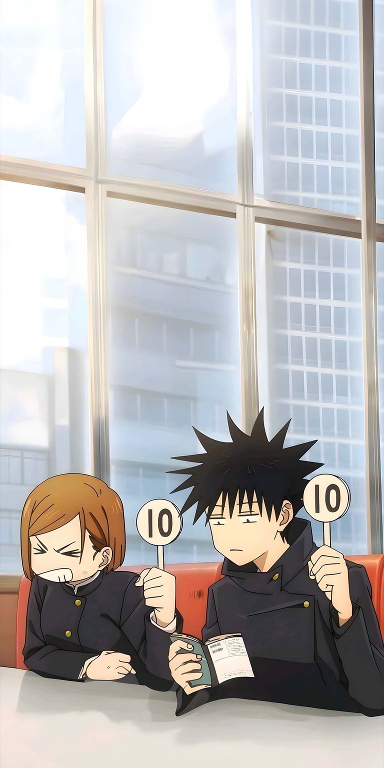 Nobara and Megumi wallpaper iPhone