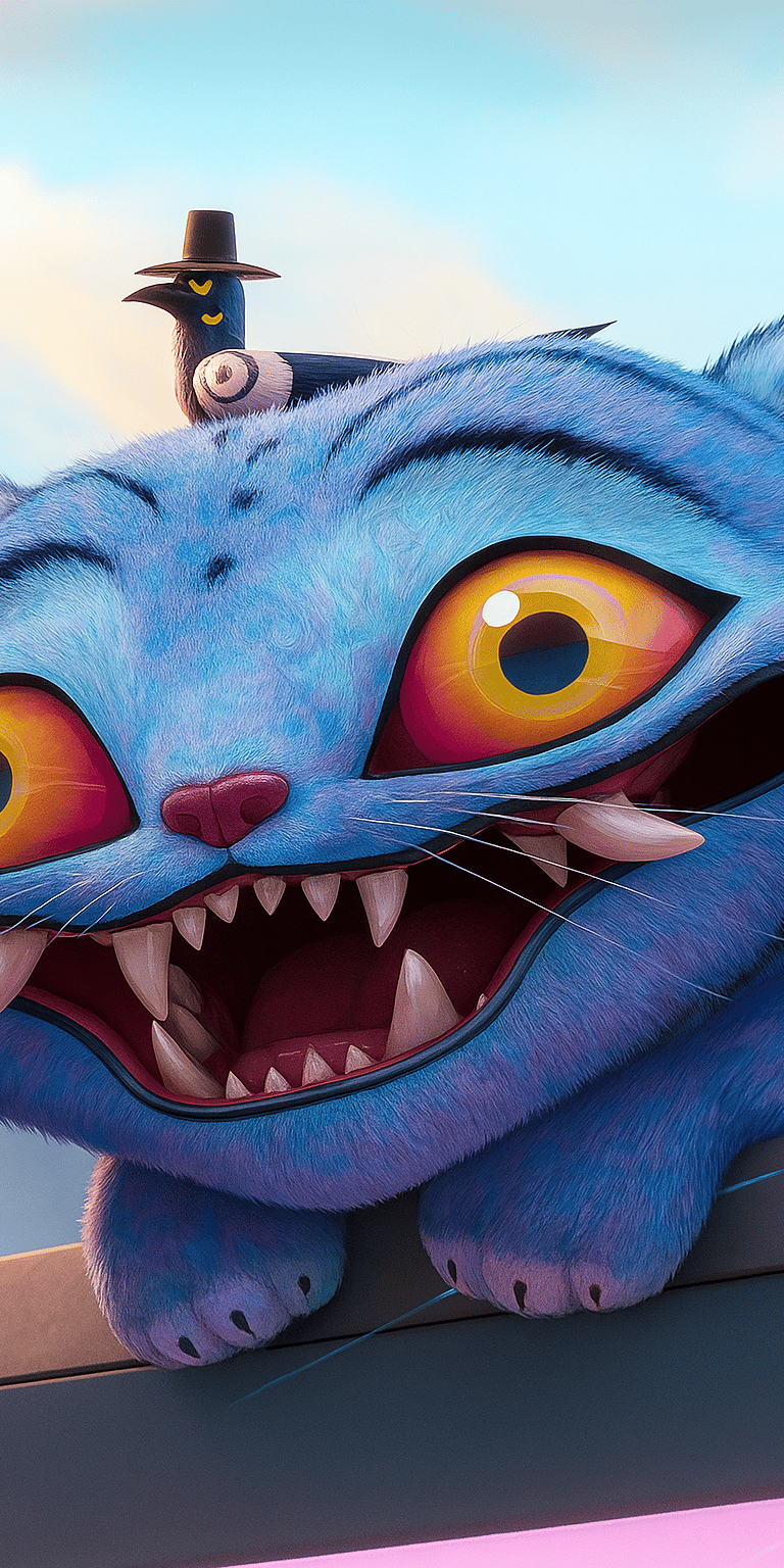 Derpy Tiger wallpaper 4k iPhone