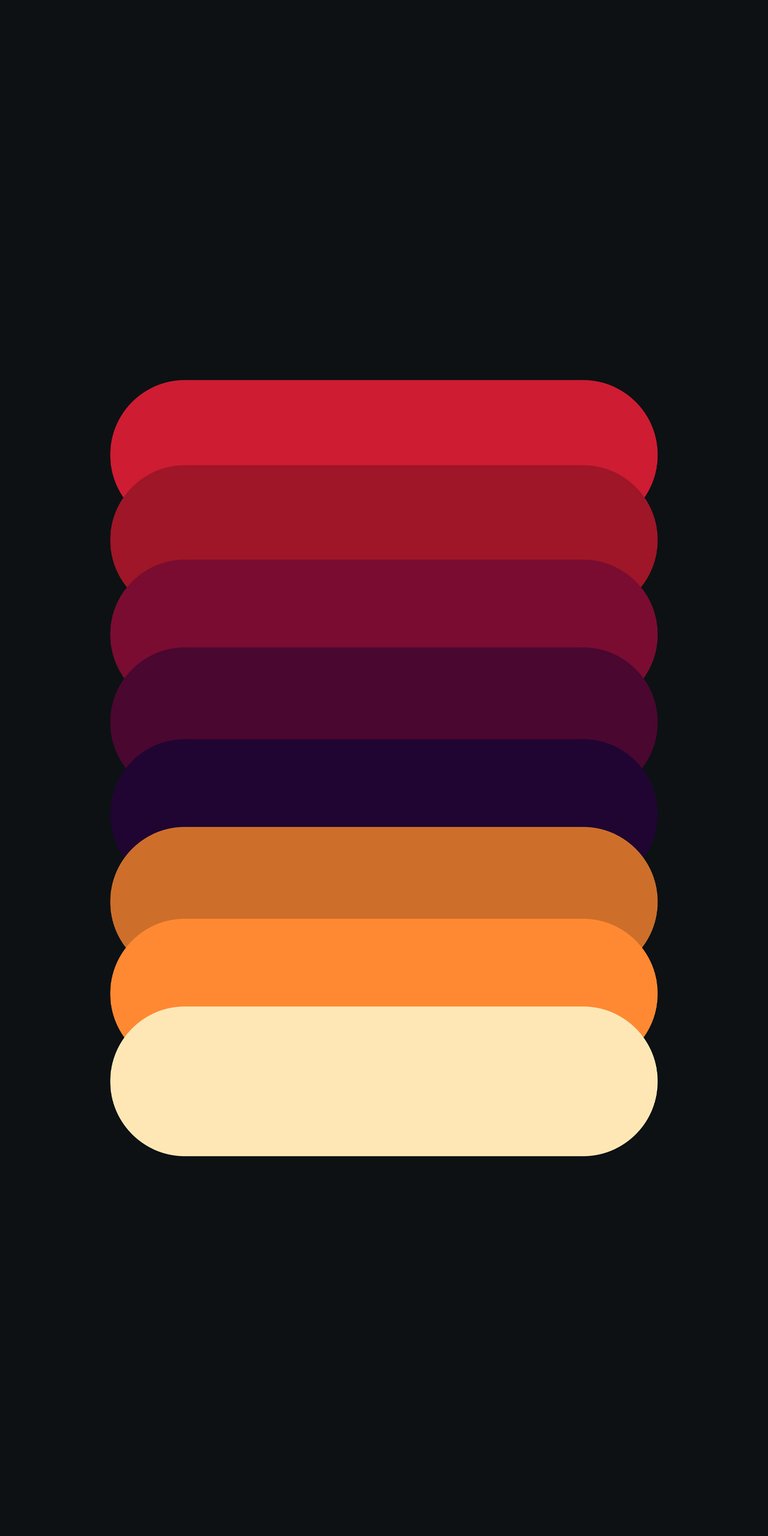 Red to white color palette iPhone wallpaper 4K