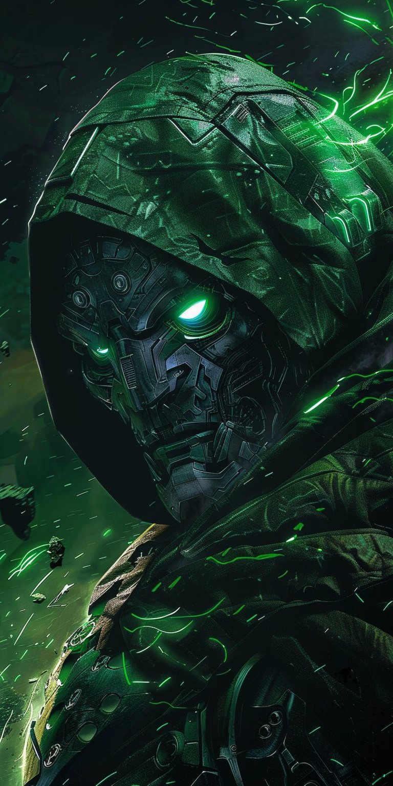 Dr Doom green fire wallpapers