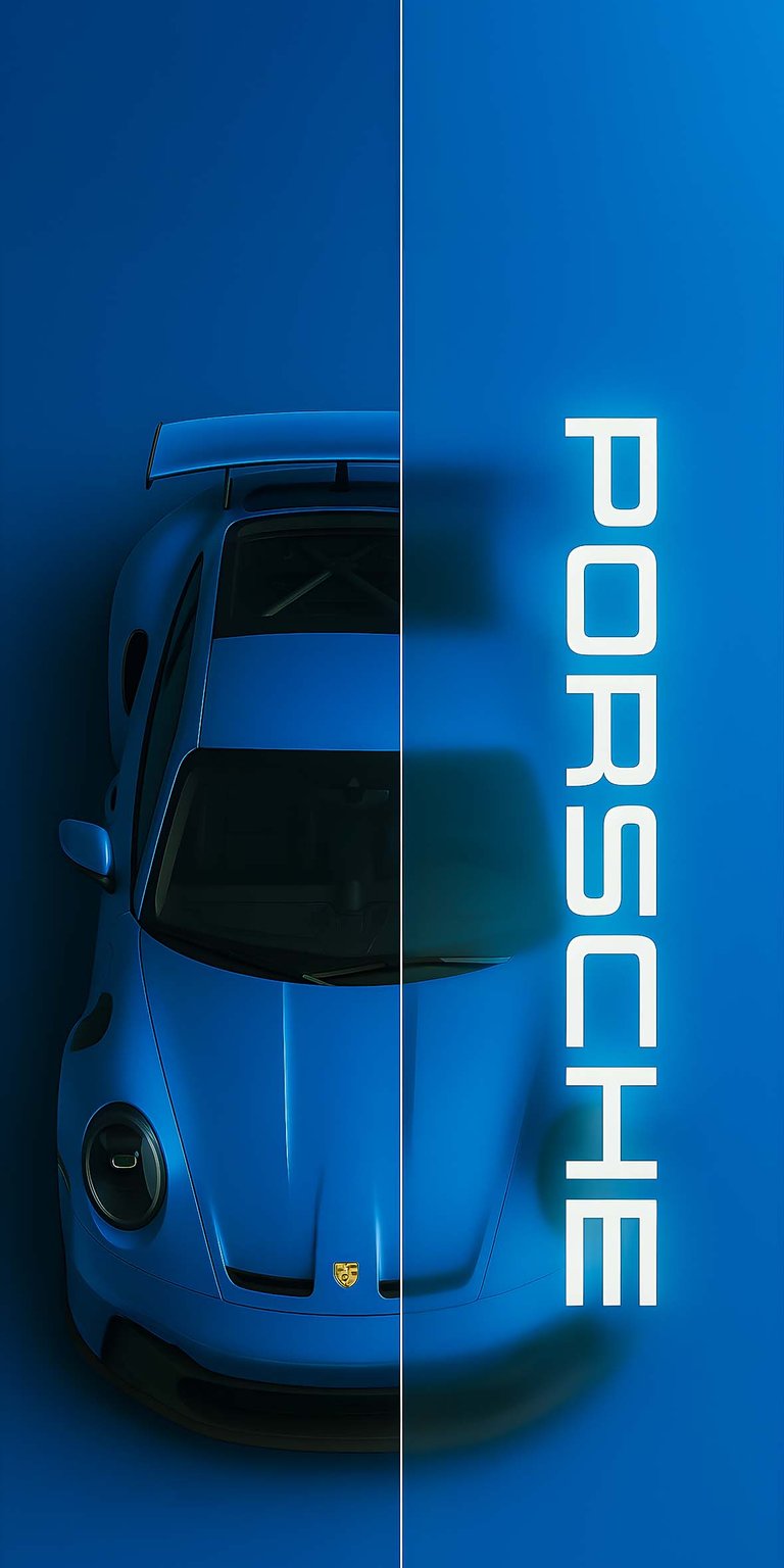 911 GT3 blue wallpaper iOS HD