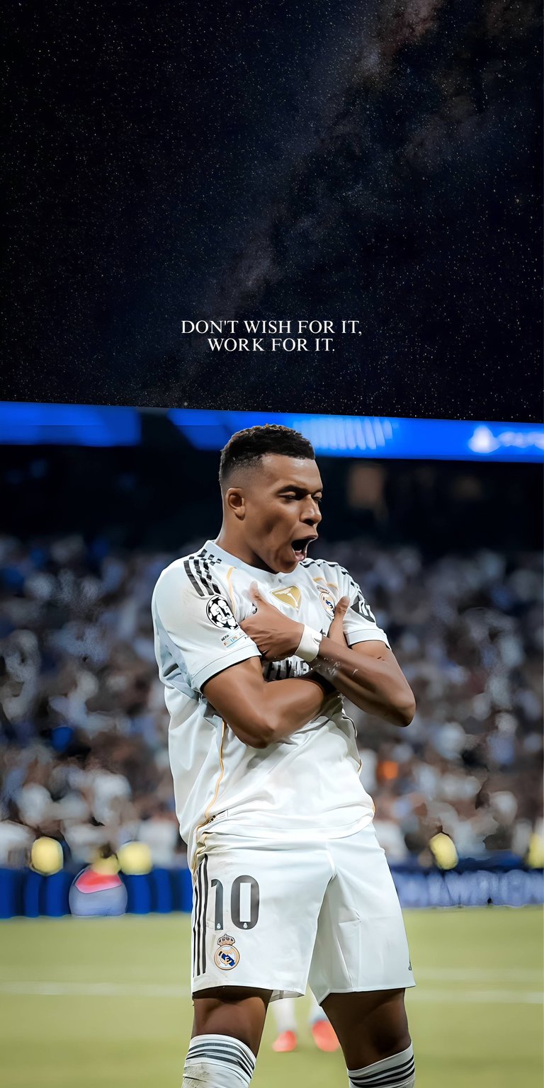 Kylian Mbappe in the game for mobile 4K