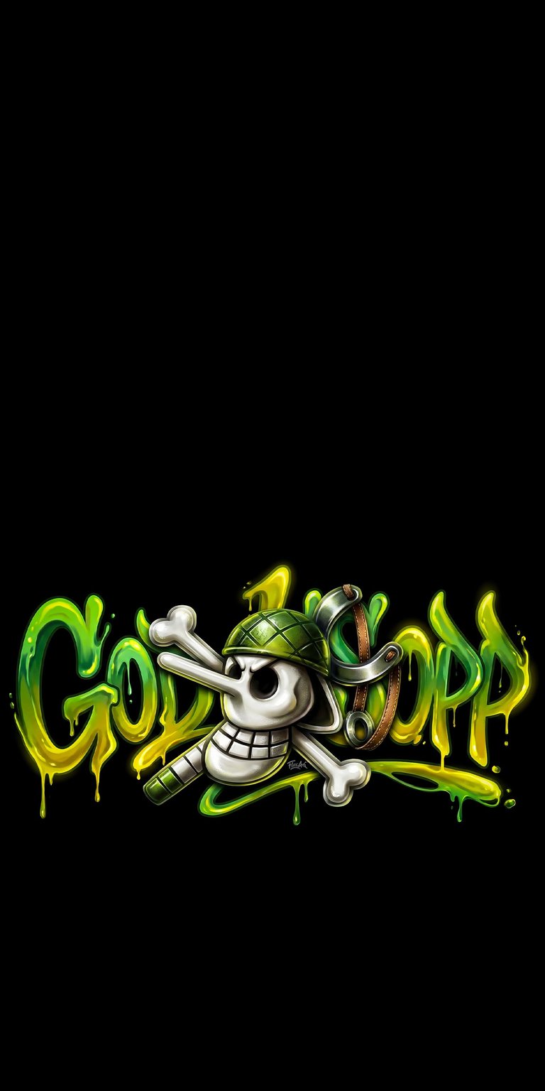 This God Usopp wallpaper features a striking forest green palette and 3D metallic textures for a unique mobile look. Enhance your iPhone with this 4K wallpaper that blends military aesthetic elements with high-definition anime artistry.