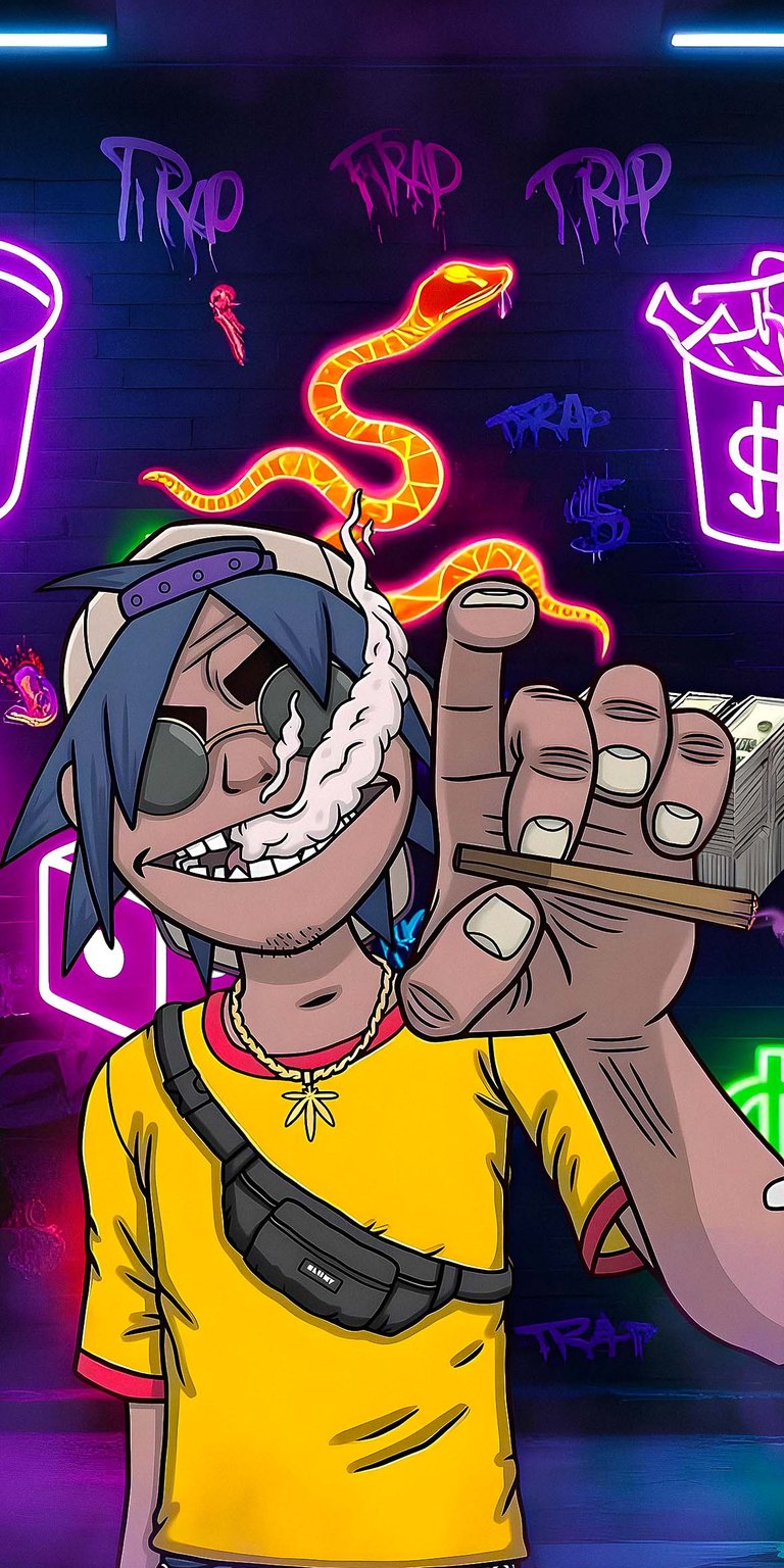 2-D smoking wallpaper iPhone HD