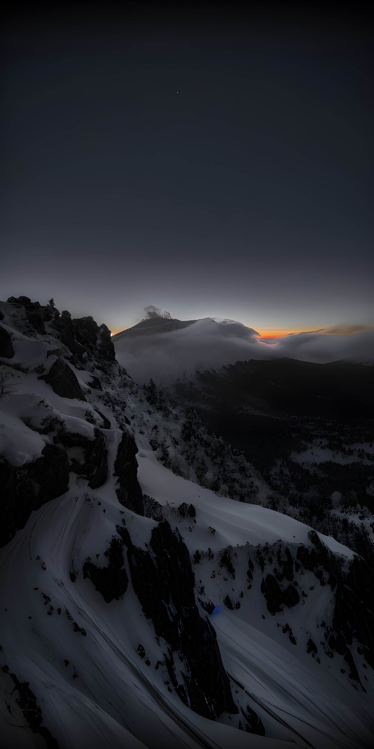 This 4K wallpaper captures the majestic, snow-covered peak of Mount St. Helens surrounded by a misty winter twilight. Transform your iPhone with this high-resolution mountain wallpaper that highlights the rugged beauty of this iconic volcano.