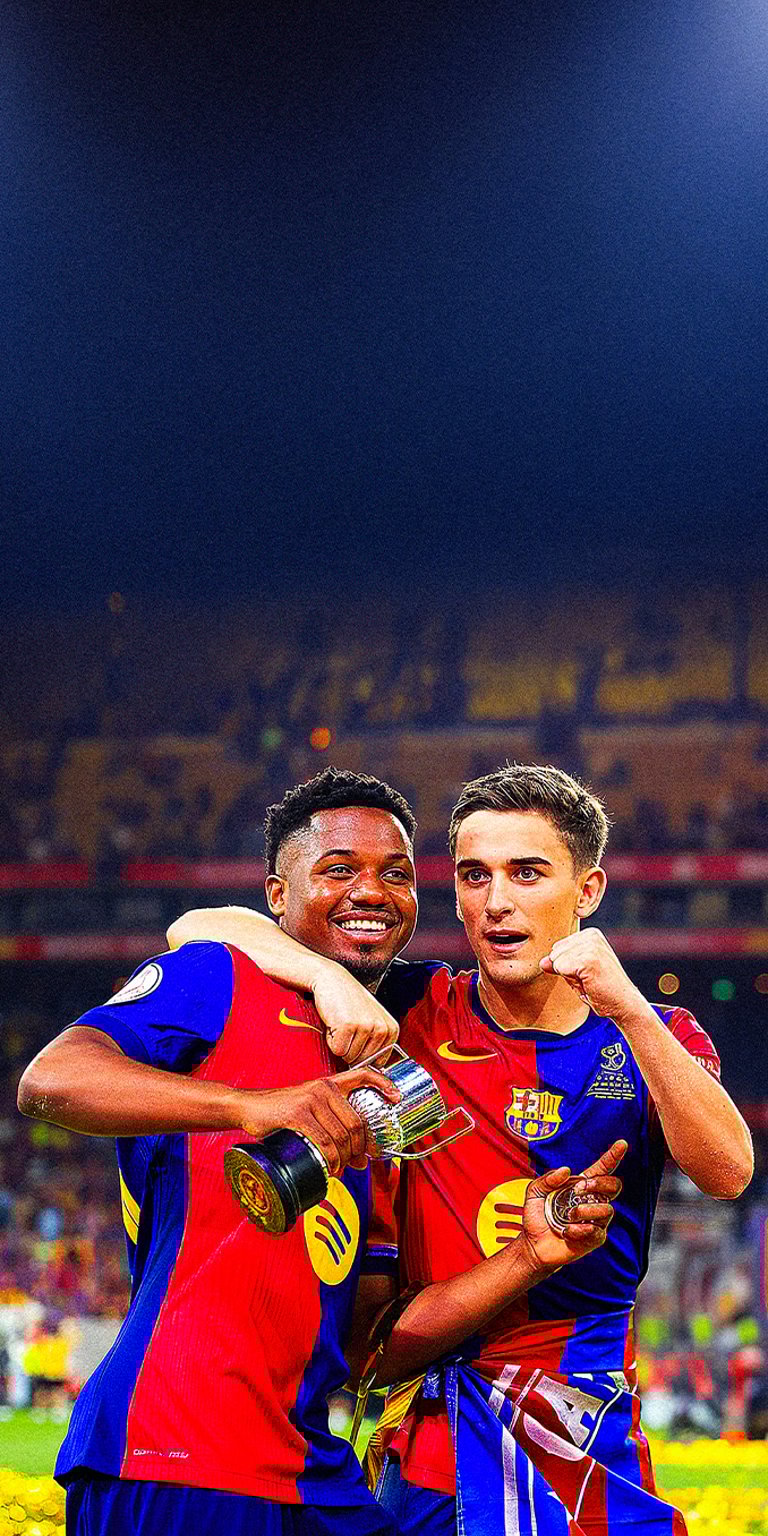 Ansu Fati and Gavi wallpaper iPhone 4K