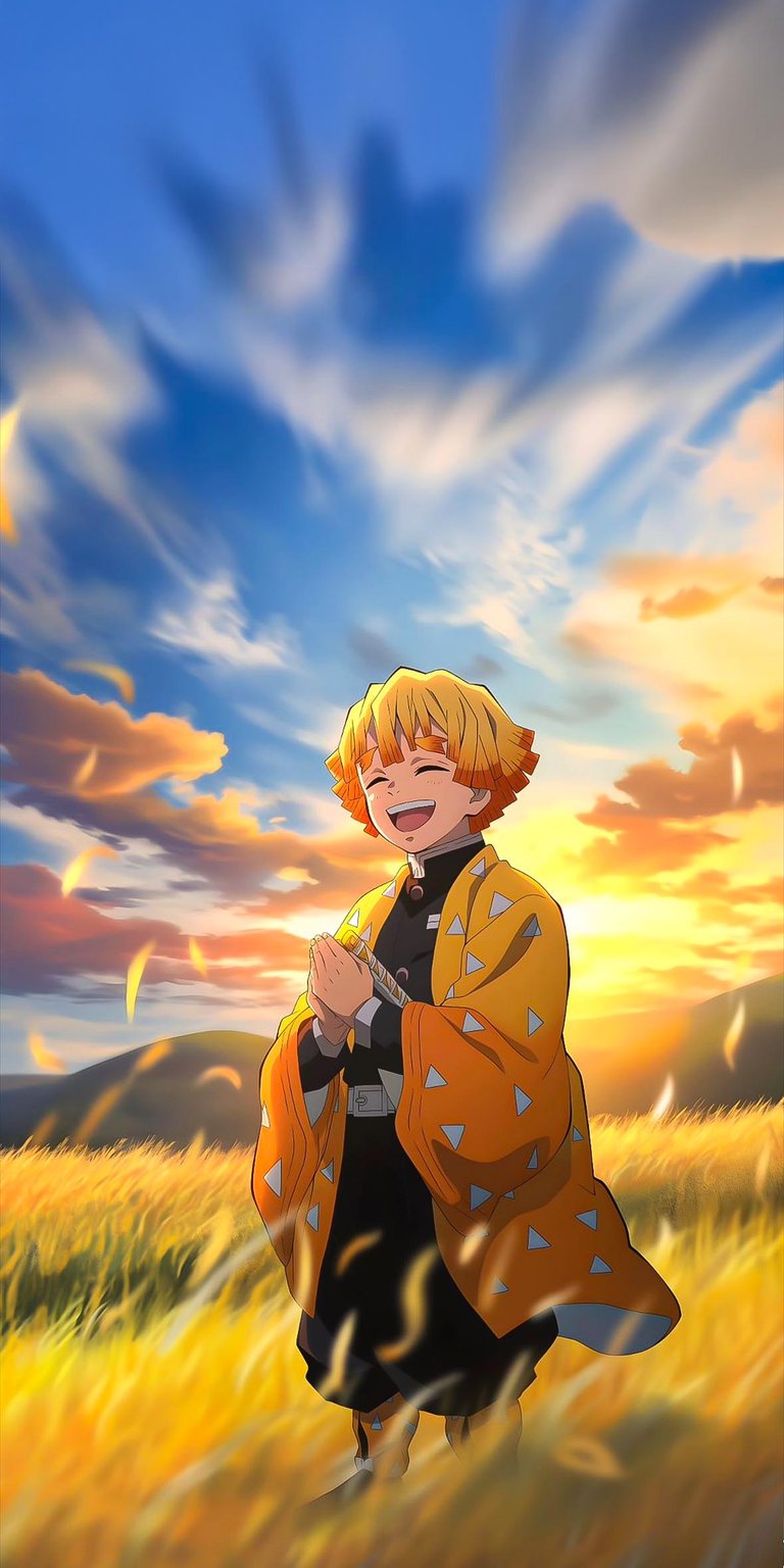 Zenitsu Agatsuma iPhone Wallpaper 4K