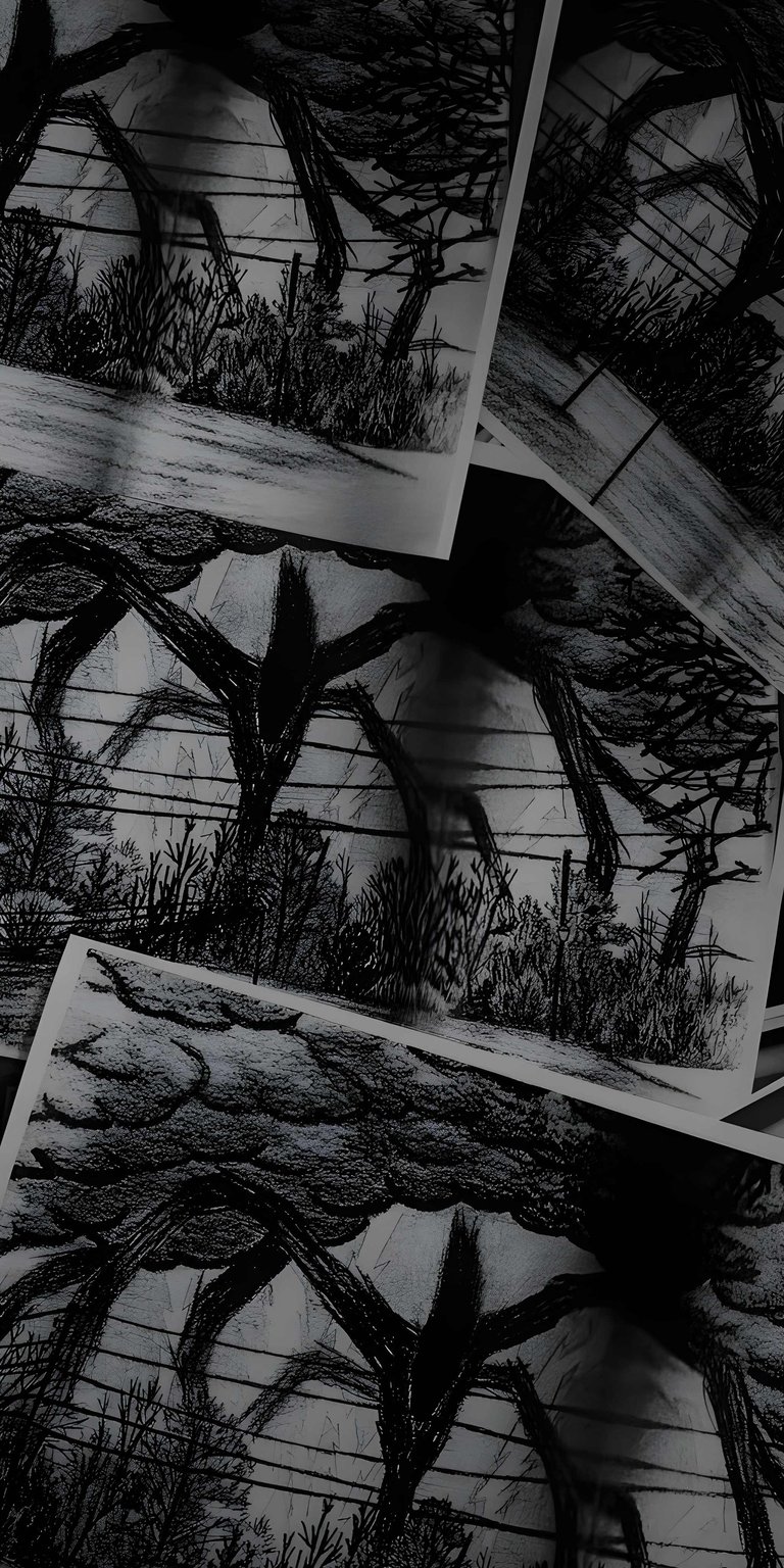 Download this incredible Stranger Things 4K wallpaper for your iPhone! This wallpaper features detailed drawings of the Upside Down, complete with menacing, spindly vines and dense, dark forests.