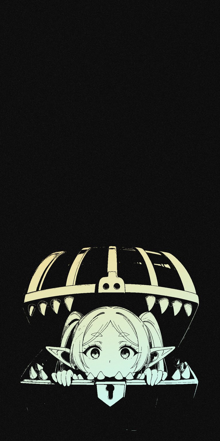 Frieren inside the chest wallpaper 4k iPhone