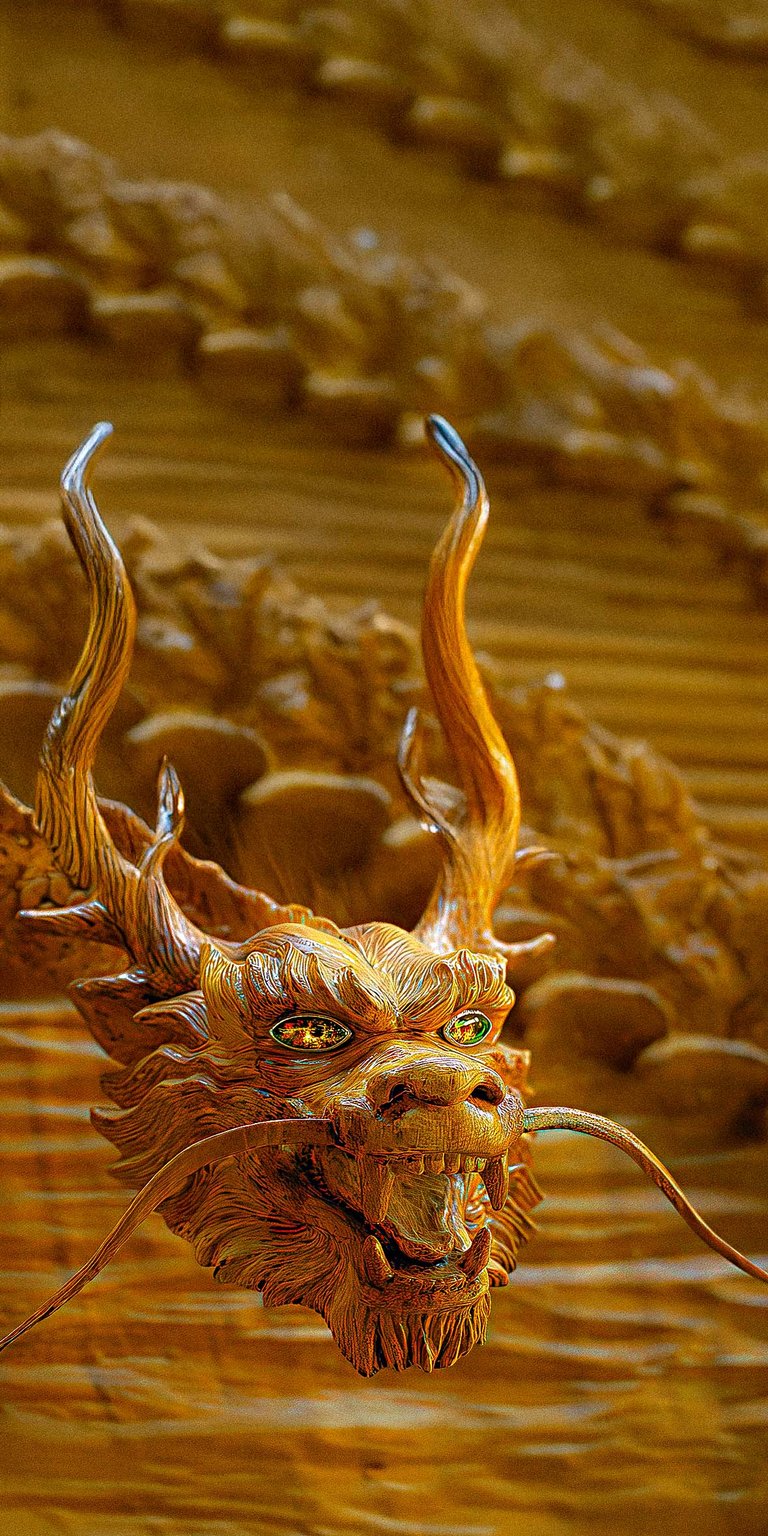 for mobileShang Chi wooden dragon wallpaper
