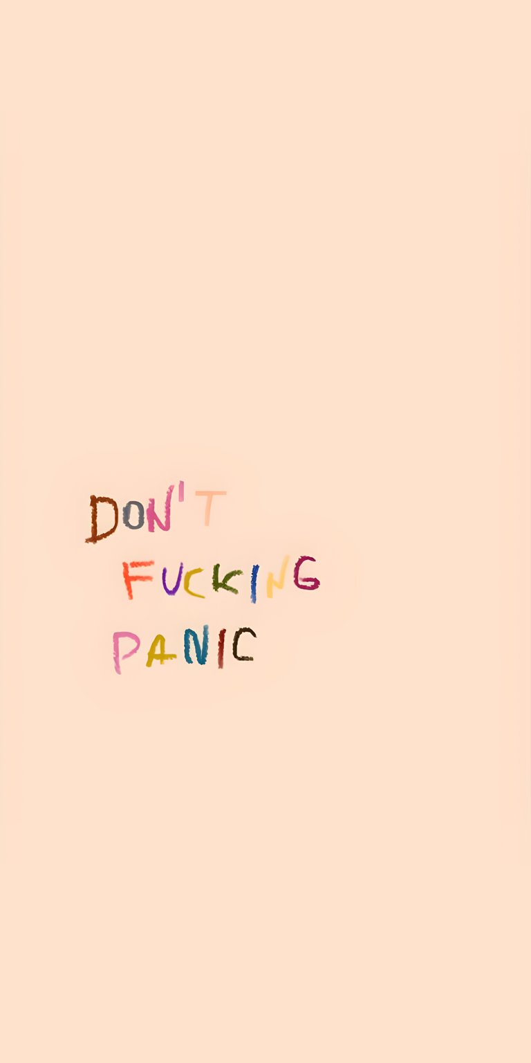 Self love dont panic colorful cute wallpapers