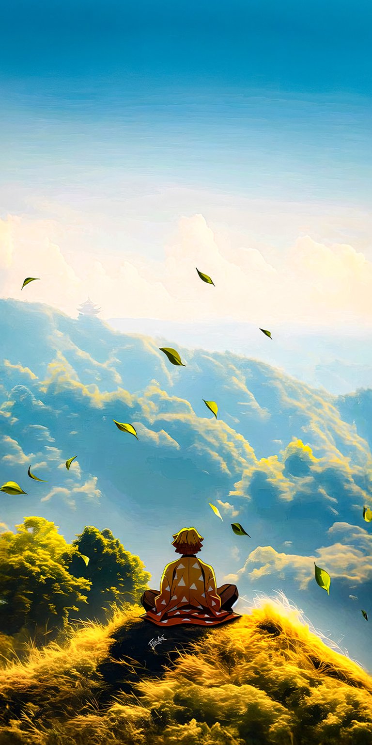 Zenitsu Agatsuma wallpaper iPhone 4K