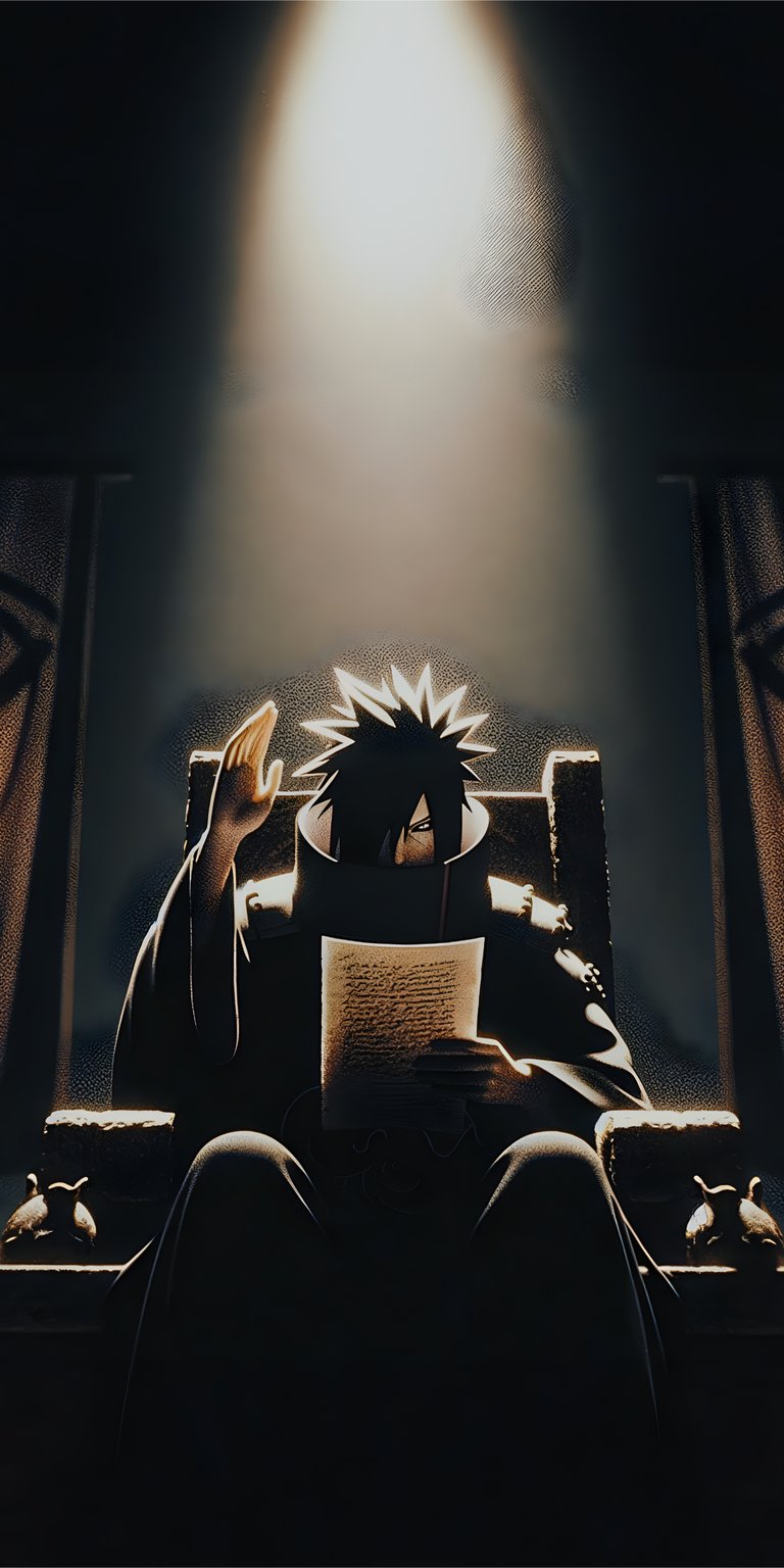 person man sit dark hand room lamp chair light torch armchair read anime king raised baldwin