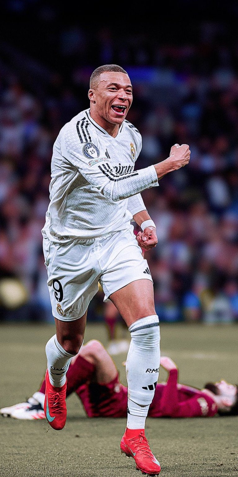 Kylian Mbappé running wallpaper 4k iPhone