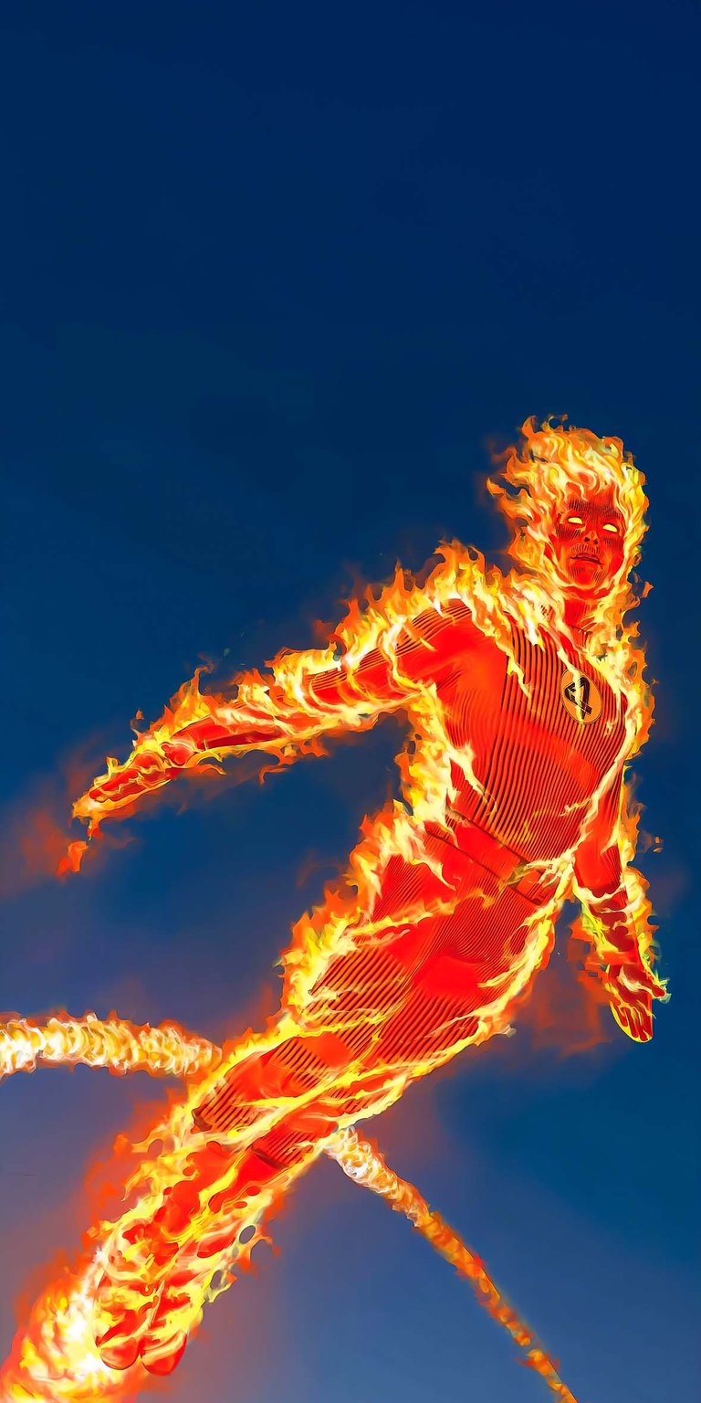 Human Torch iOS wallpaper HD