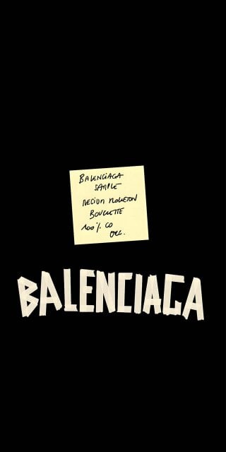 Balenciaga dark note logo wallpaper HD