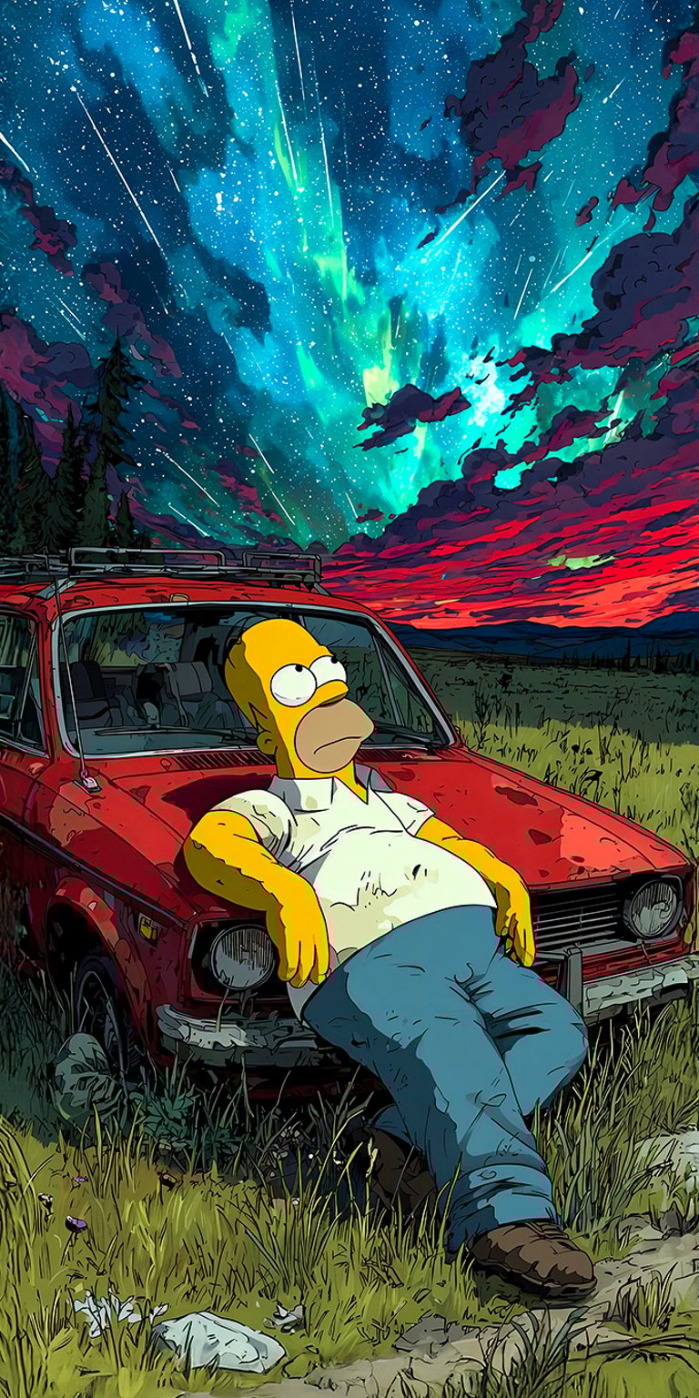 Homer Simpson wallpaper iPhone 4K
