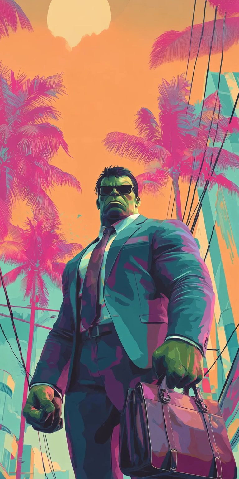 Hulk GTA 6 theme iPhone wallpaper HD
