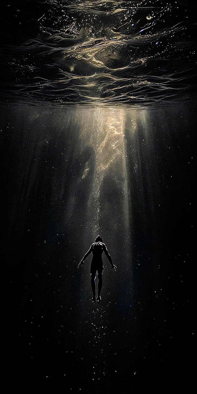 Diving on the ocean wallpaper iPhone 4K