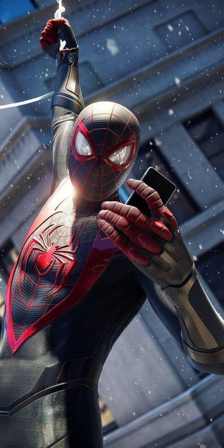 Spiderman selfie black wallpaper HD