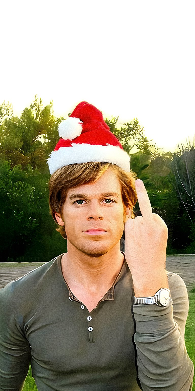Dexter Christmas santa hat wallpapers