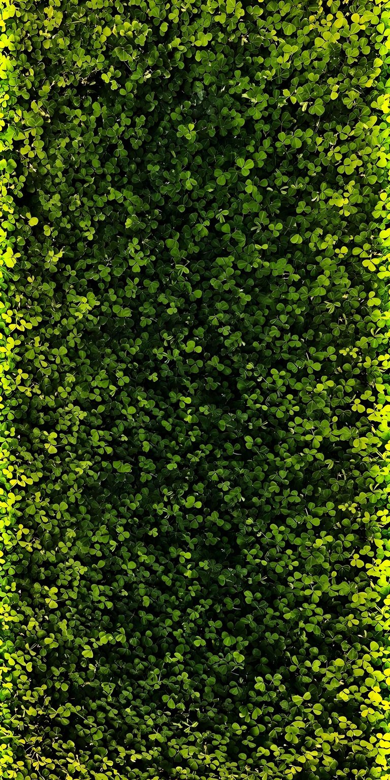 This vibrant green clovers wallpaper brings a touch of nature and good luck to your device. It is a fresh aesthetic wallpapers choice that utilizes 3D Spatial effects for a standout iPhone lock screen.
