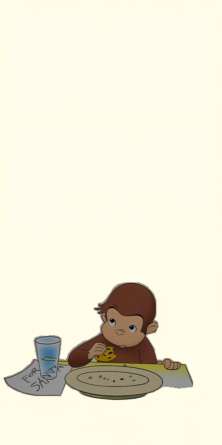 George monkey eating wallpaper iPhone 4K