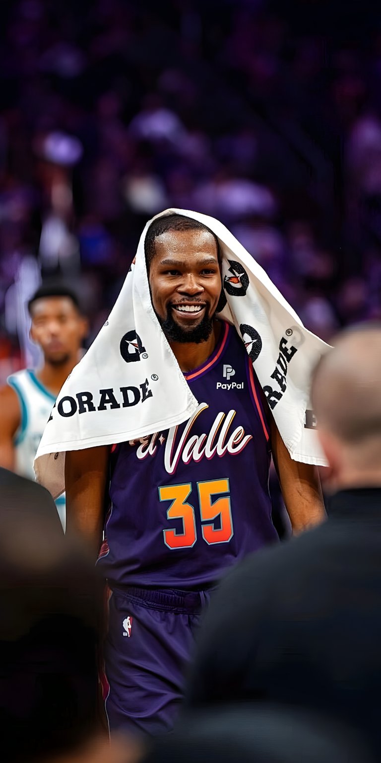 Kevin Durant with towel on his head wallpaper iPhone