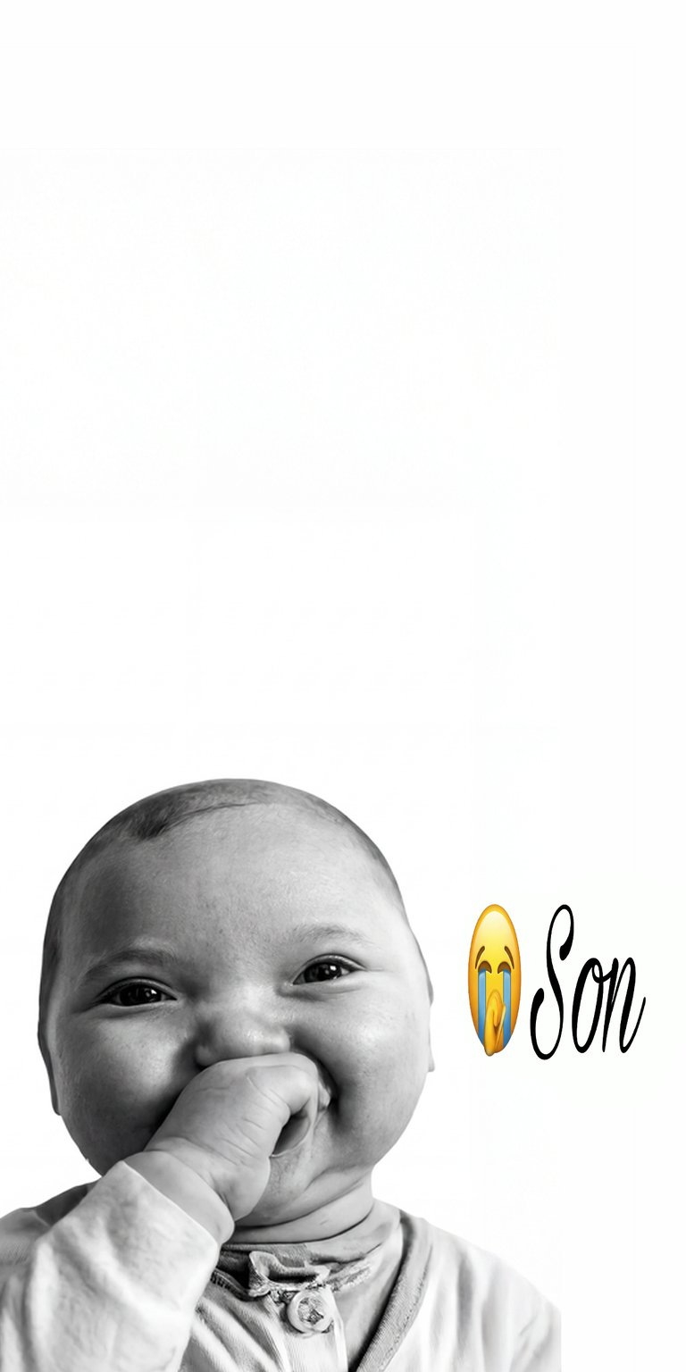 This 4K wallpaper captures a sweet baby with their tiny fingers near their mouth. This wallpaper is ideal for your iPhone and showcases the baby's cute buttoned shirt and teardrop emoji.