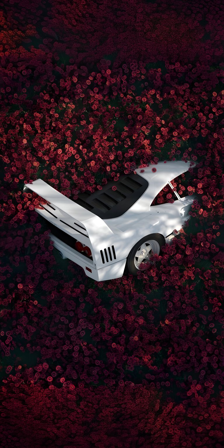 Ferrari F40 iPhone wallpaper 4K