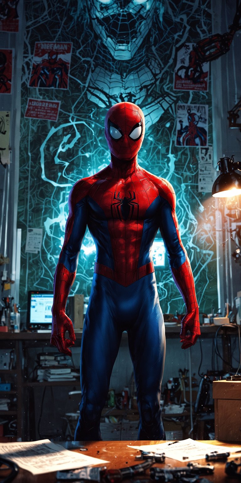 Spiderman busy wallpaper for iPhone HD