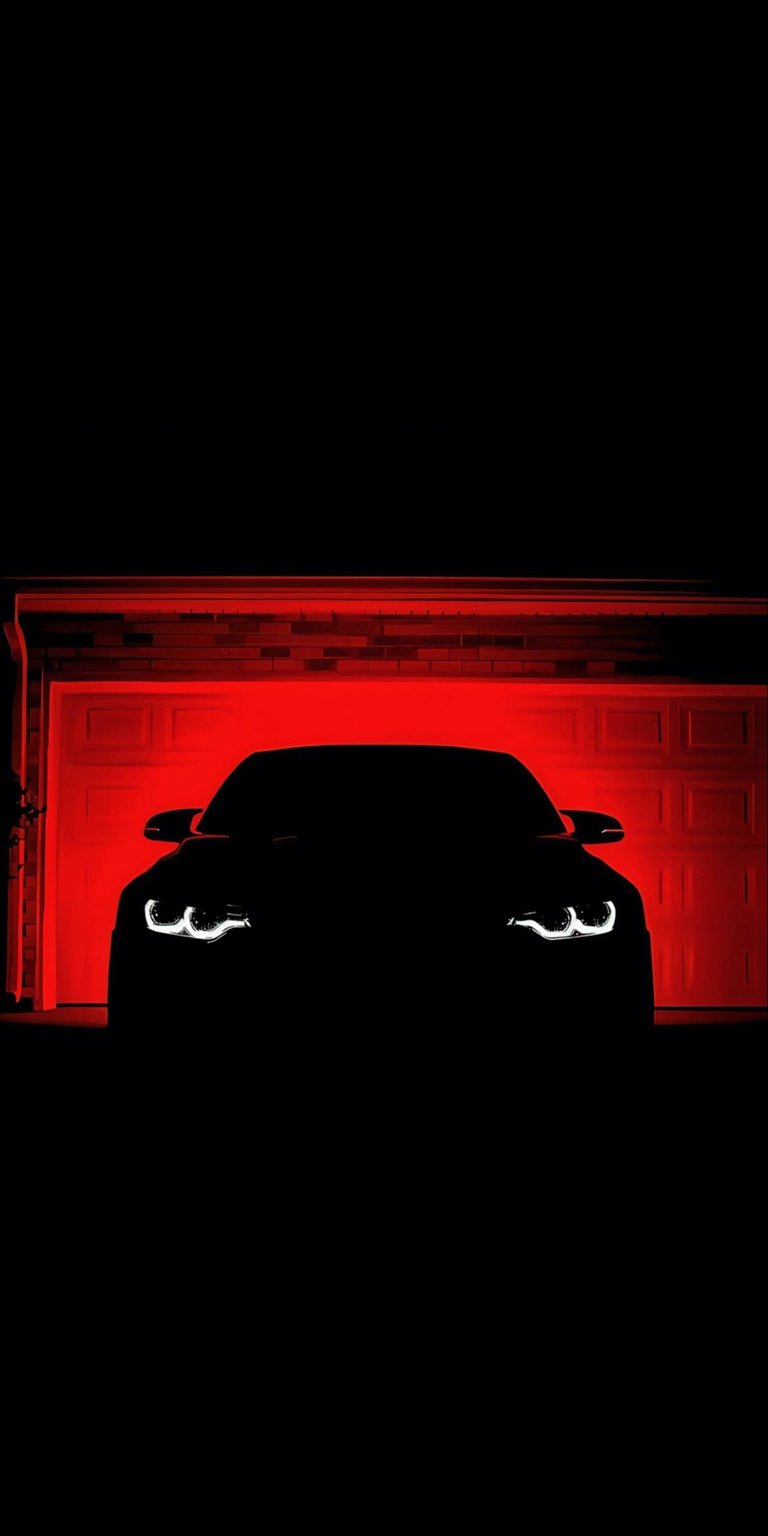 BMW M4 black in the dark wallpaper 4K iPhone