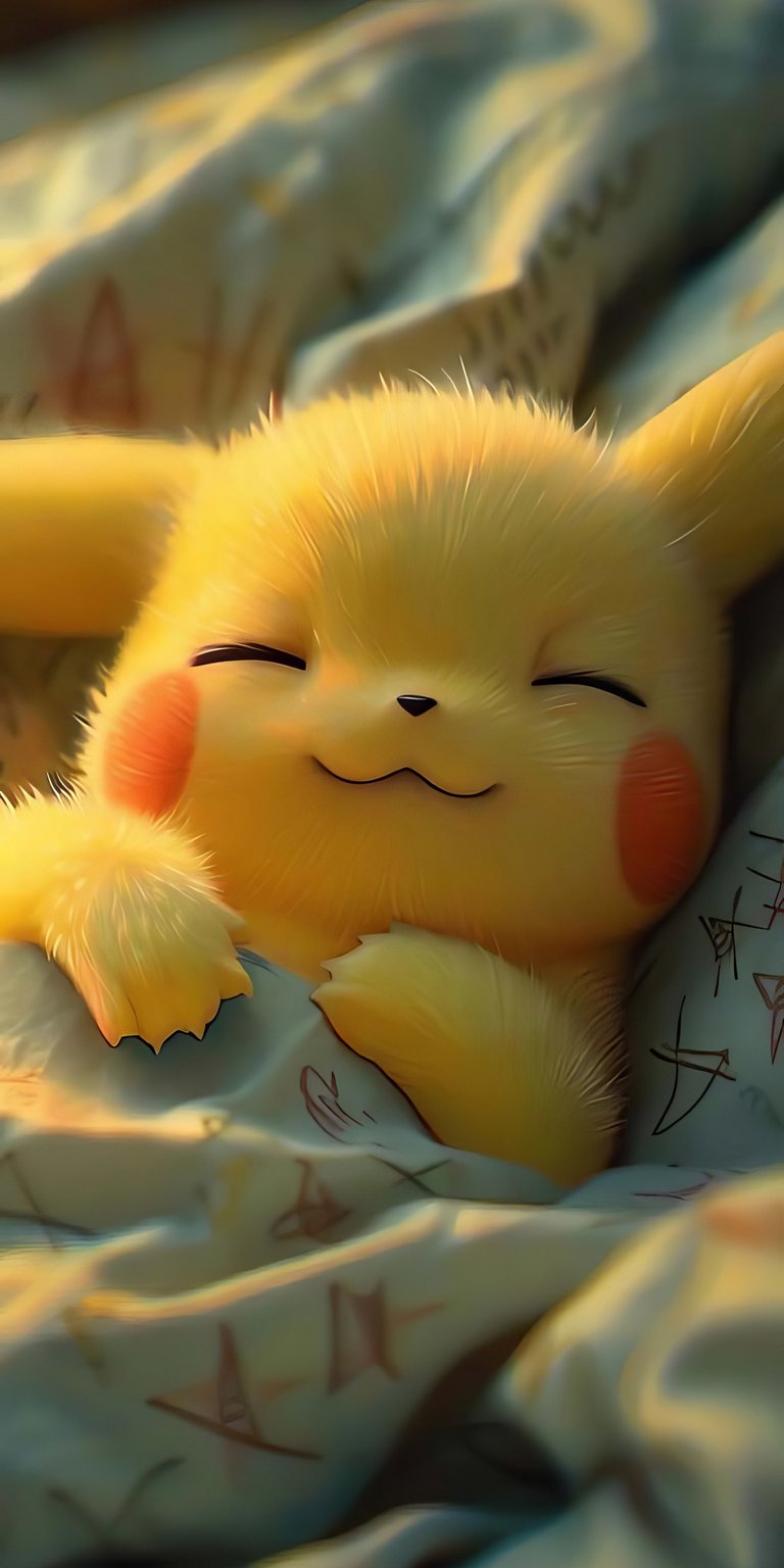 Pikachu sleeping wallpaper iPhone