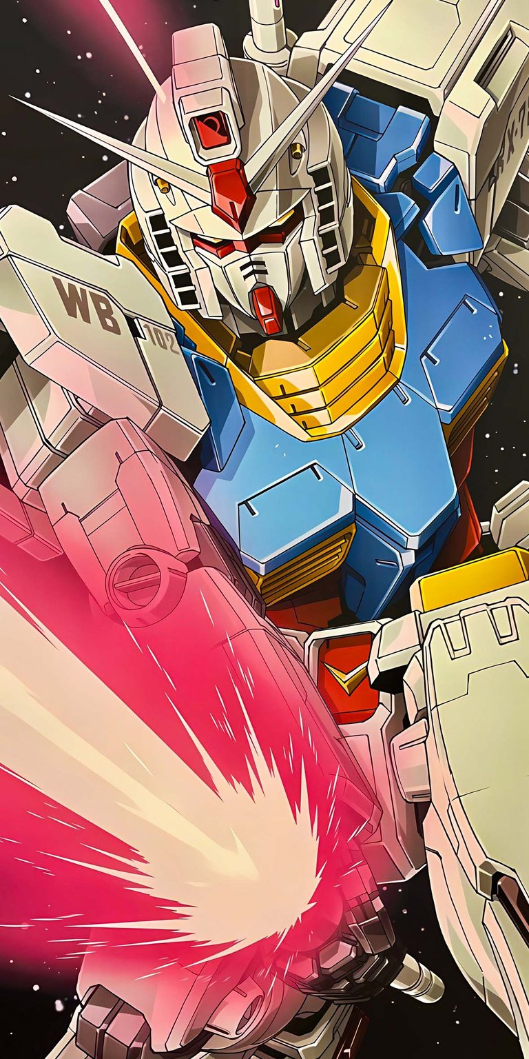 RX-78-2 robot fighting iOS wallpaper HD